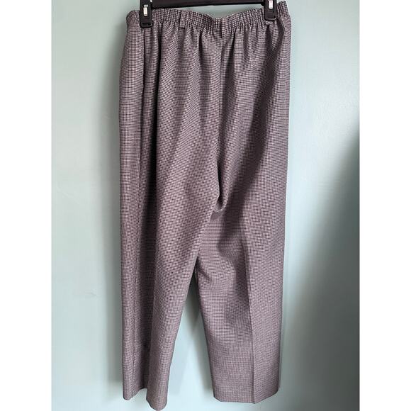Vintage Alfred Dunner Plaid Houndstooth Women's Pants Trousers - Picture 5 of 5
